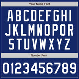 Custom Stitched Royal White-Red Baseball Pullover Sweatshirt Hoodie