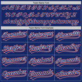 Custom Royal White-Red Authentic Baseball Jersey