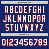 Custom Stitched Royal White-Red Baseball Pullover Sweatshirt Hoodie