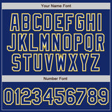 Custom Royal White-Yellow Authentic Baseball Jersey