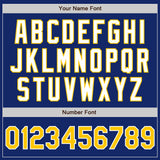 Custom Royal Yellow-White Authentic Baseball Jersey
