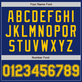 Custom Royal Yellow Authentic Baseball Jersey