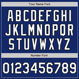 Custom Stitched Royal White-Black Baseball Pullover Sweatshirt Hoodie