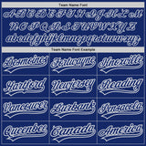 Custom Royal White-Gray Authentic Baseball Jersey