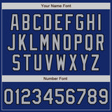 Custom Stitched Royal Gray-Black Baseball Pullover Sweatshirt Hoodie