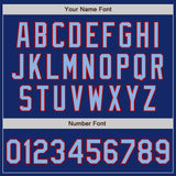 Custom Stitched Royal Light Blue-Red Baseball Pullover Sweatshirt Hoodie