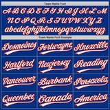 Custom Royal White-Red Authentic Baseball Jersey