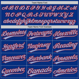 Custom Royal Red-Light Blue Authentic Baseball Jersey