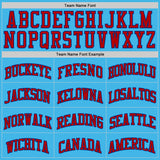 Custom Sky Blue Red-Royal Authentic Basketball Jersey