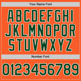 Custom Orange Green-White Authentic Sleeveless Baseball Jersey