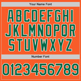 Custom Orange Kelly Green-White Authentic Sleeveless Baseball Jersey