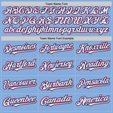 Custom Light Blue Royal-Red Authentic Sleeveless Baseball Jersey