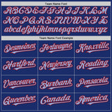 Custom Royal Light Blue-Red Authentic Sleeveless Baseball Jersey