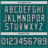 Custom Teal Gray-Black Authentic Sleeveless Baseball Jersey