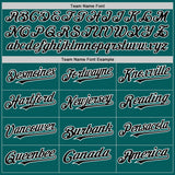 Custom Teal Black-White Authentic Sleeveless Baseball Jersey