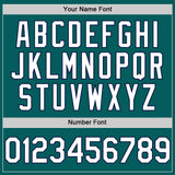 Custom Teal White-Navy Authentic Sleeveless Baseball Jersey