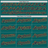 Custom Teal Navy-Old Gold Authentic Sleeveless Baseball Jersey