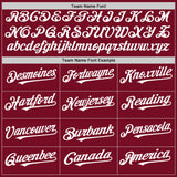 Custom Crimson White Authentic Sleeveless Baseball Jersey