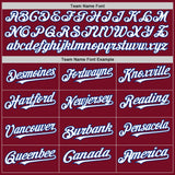 Custom Crimson White-Royal Authentic Sleeveless Baseball Jersey