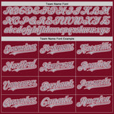 Custom Crimson Gray-White Authentic Sleeveless Baseball Jersey