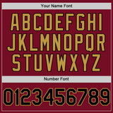 Custom Crimson Black-Old Gold Authentic Sleeveless Baseball Jersey
