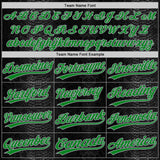 Custom Black Snakeskin Grass Green-Gray Authentic Baseball Jersey