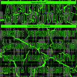 Custom Black Neon Green Lightning Sublimation Soccer Uniform Jersey