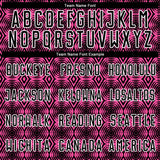 Custom Pink Black-White Geometric Shapes Sublimation Soccer Uniform Jersey