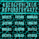 Custom Black Aqua-White Abstract Network Splash Sublimation Soccer Uniform Jersey