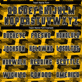 Custom Black Gold-White Line Sublimation Soccer Uniform Jersey