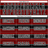 Custom Black Red-White Geometric Shapes And Line Sublimation Soccer Uniform Jersey
