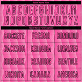 Custom Pink Light Pink-Black Geometric Shape Sublimation Soccer Uniform Jersey