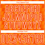 Custom Orange Bay Orange-White Line Sublimation Soccer Uniform Jersey