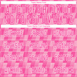 Custom Pink Light Pink-White Line Sublimation Soccer Uniform Jersey