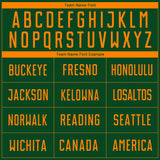 Custom Green Bay Orange Sublimation Soccer Uniform Jersey