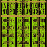 Custom Neon Green Black-Old Gold Stripe Line Sublimation Soccer Uniform Jersey