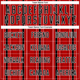 Custom Red Black-White Stripe Sublimation Soccer Uniform Jersey