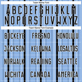 Custom Light Blue Black-White Stripe Sublimation Soccer Uniform Jersey