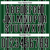 Custom Green Black-White Stripe Sublimation Soccer Uniform Jersey