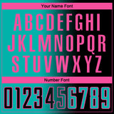 Custom Black Aqua-Pink Sublimation Gradient Fashion Soccer Uniform Jersey