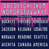 Custom Pink White-Navy Gradient Dripping Splatter Art Sublimation Soccer Uniform Jersey