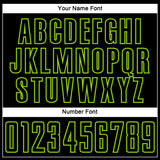 Custom Black Neon Green Splash Sublimation Soccer Uniform Jersey