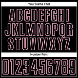 Custom Black Light Pink Splash Sublimation Soccer Uniform Jersey