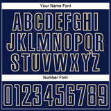 Custom Navy Cream Splash Sublimation Soccer Uniform Jersey