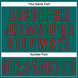 Custom Teal Red Splash Sublimation Soccer Uniform Jersey