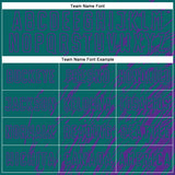 Custom Teal Purple Splash Sublimation Soccer Uniform Jersey