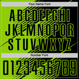 Custom Black Neon Green Line Sublimation Soccer Uniform Jersey