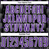 Custom Black Purple-White Lightning Sublimation Soccer Uniform Jersey