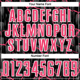 Custom Black Neon Pink-White Lightning Sublimation Soccer Uniform Jersey