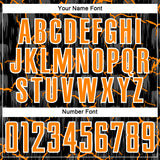 Custom Black Bay Orange-White Lightning Sublimation Soccer Uniform Jersey